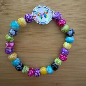 Autism Awareness Butterfly Wire
Wristlet Bracelet